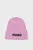 Детская розовая шапка