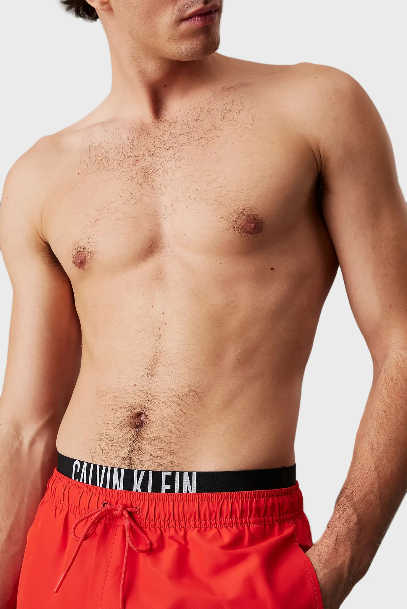 Мужские красные плавательные шорты 4