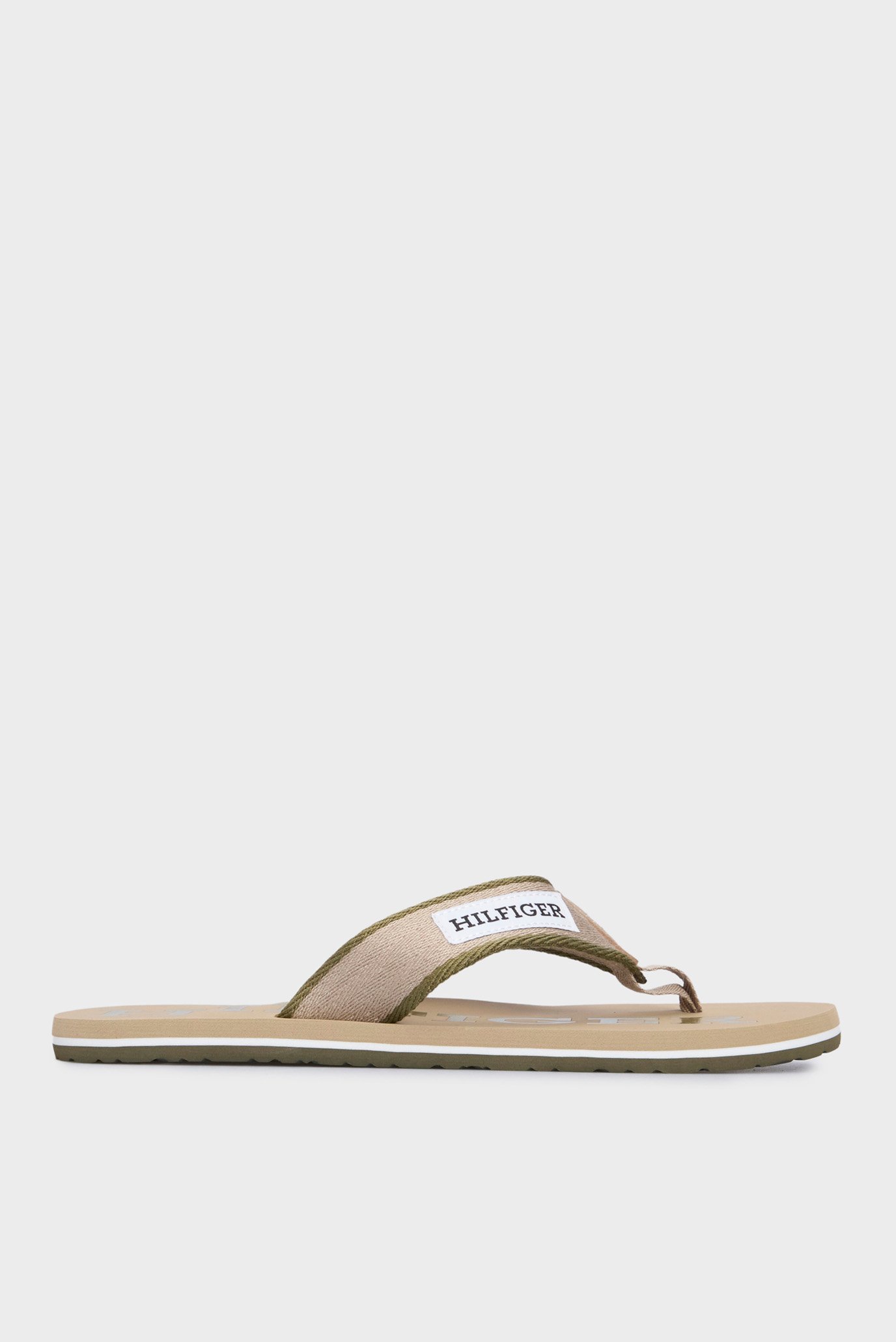 Мужские бежевые вьетнамки PATCH HILFIGER BEACH SANDAL 1