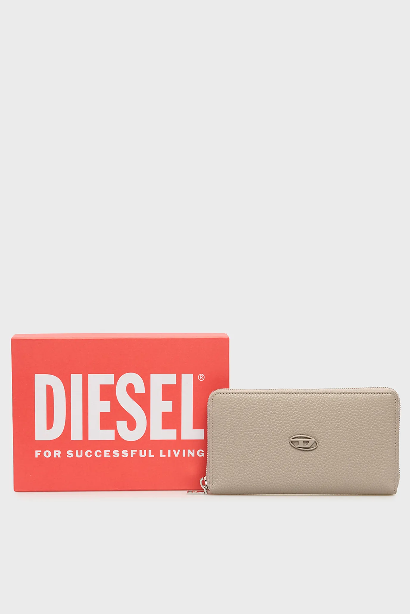 Чоловічий сірий шкіряний гаманець HISSU 5