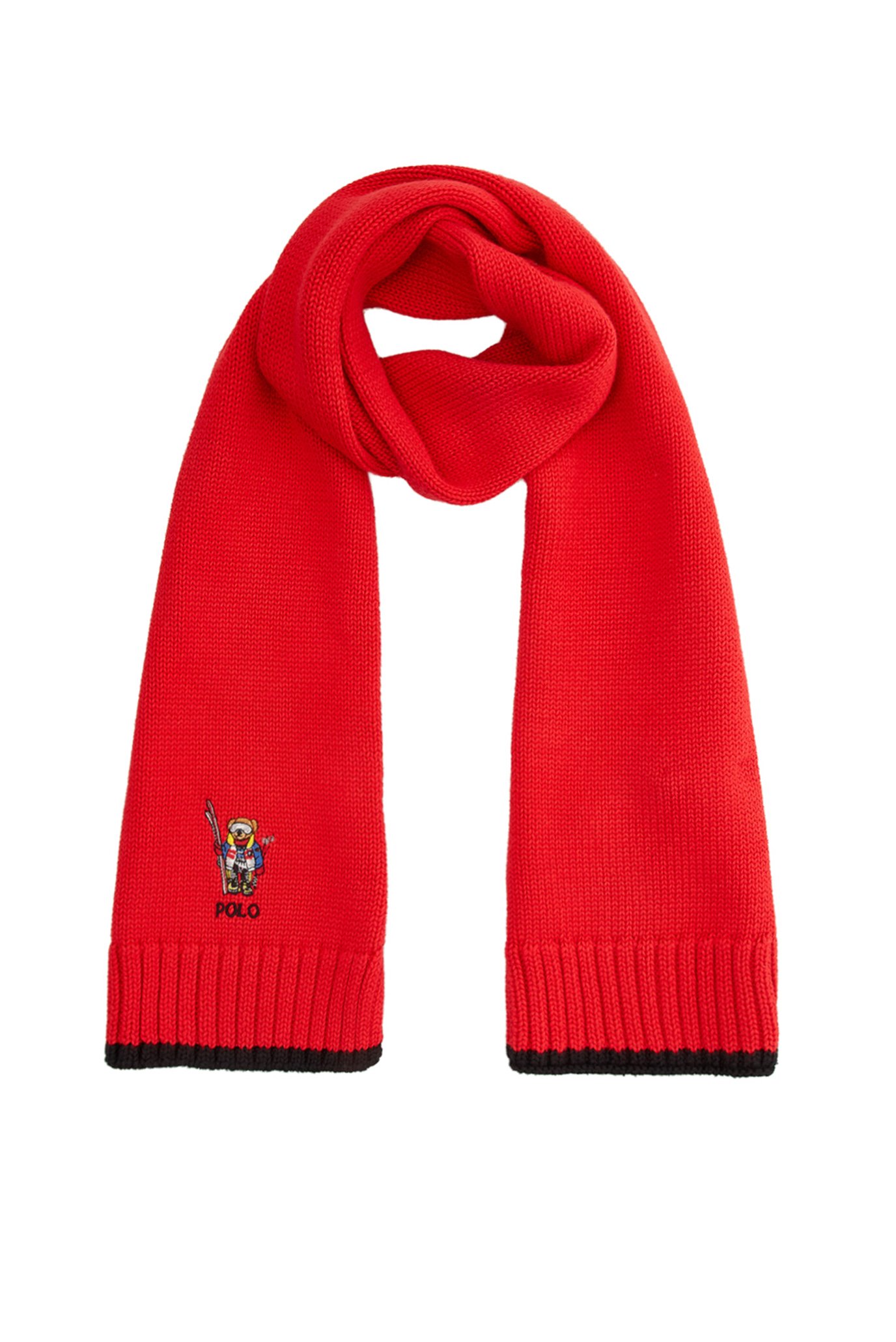 Дитячий червоний шарф 1