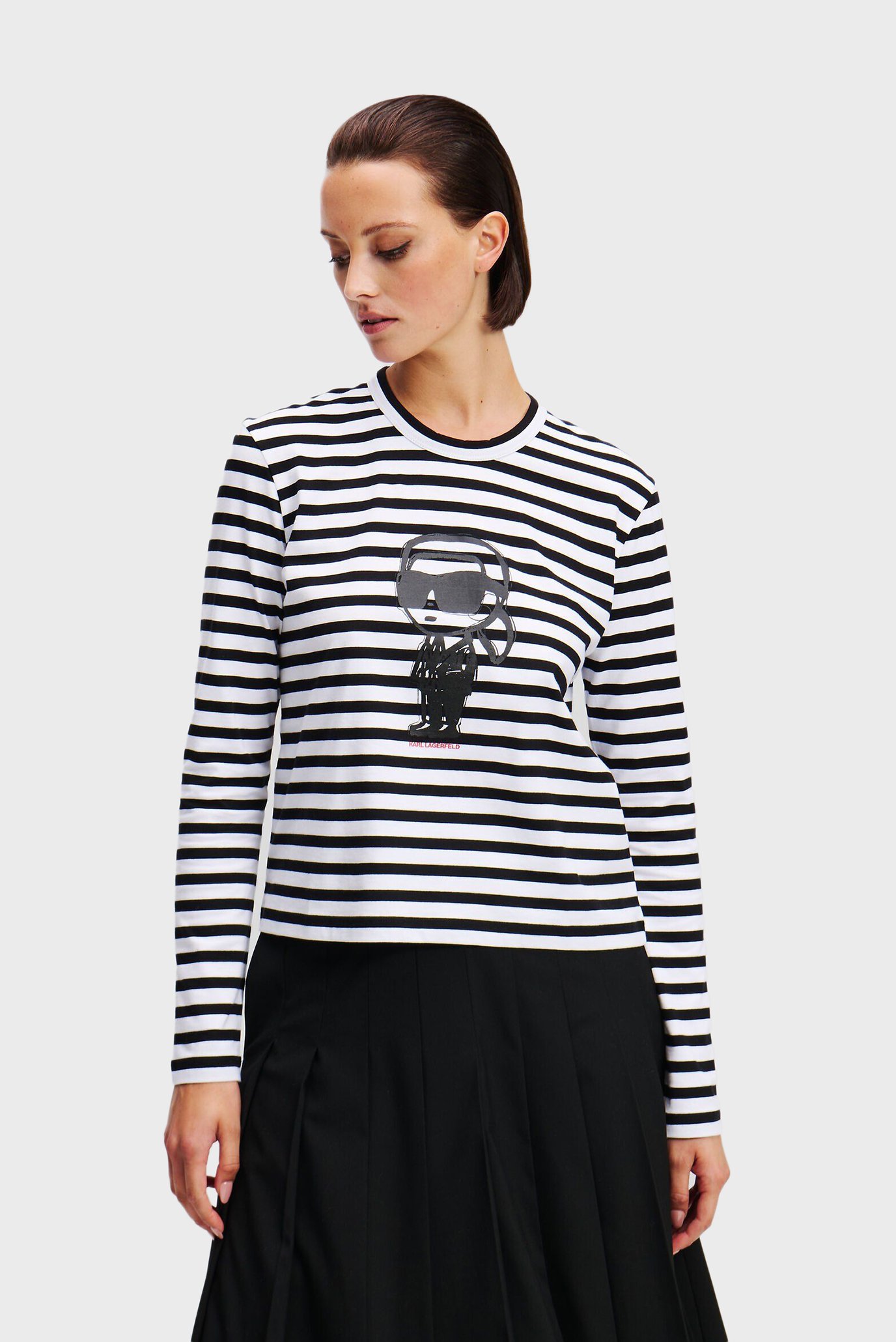 Жіночий лонгслів у смужку IKON PRINT STRIPE LSLV TOP 1