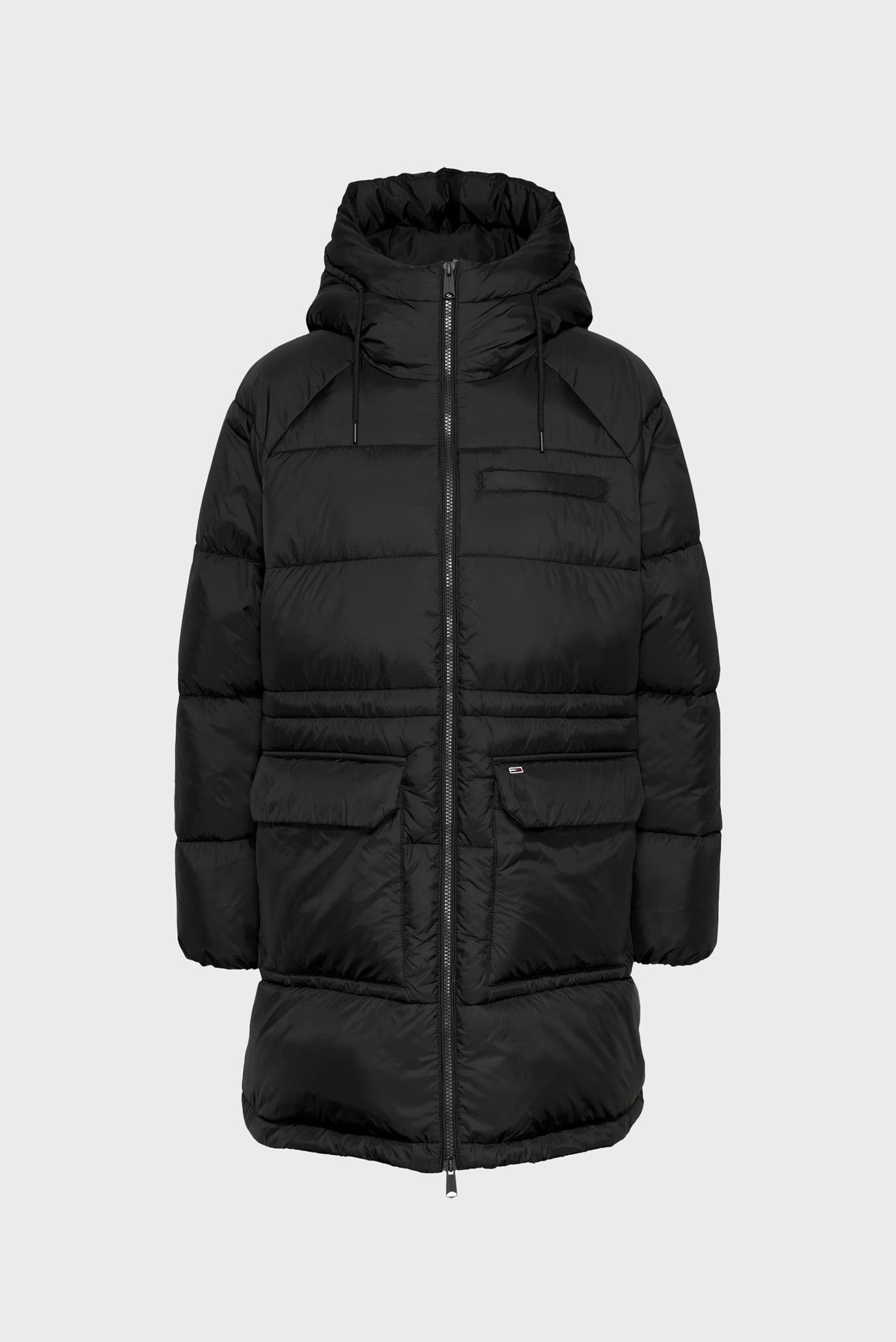 Женская черная куртка TJW MIDI VAIL PUFFER 1