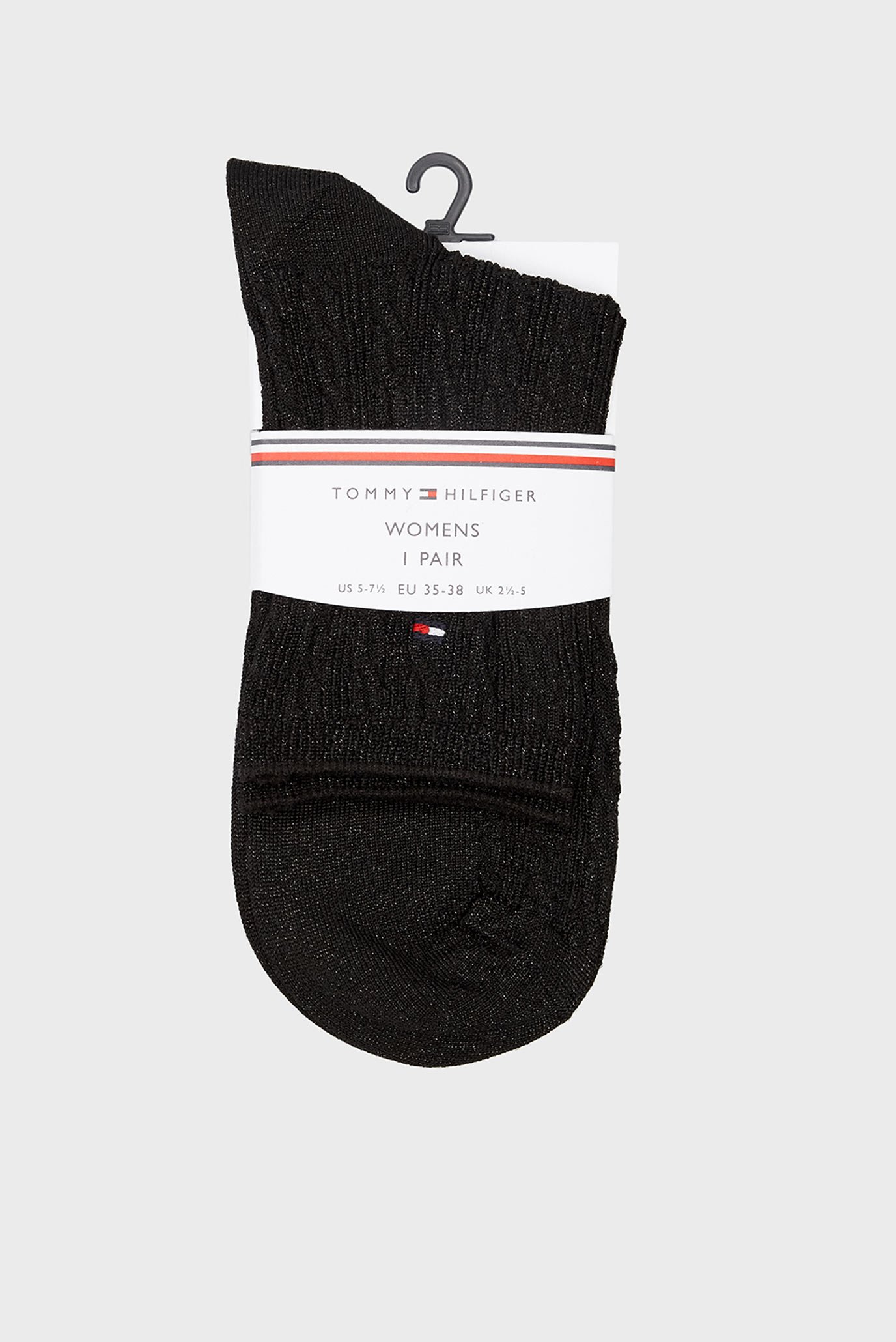 Жіночі чорні шкарпетки TH SHORT CABLE SPARKLE 1