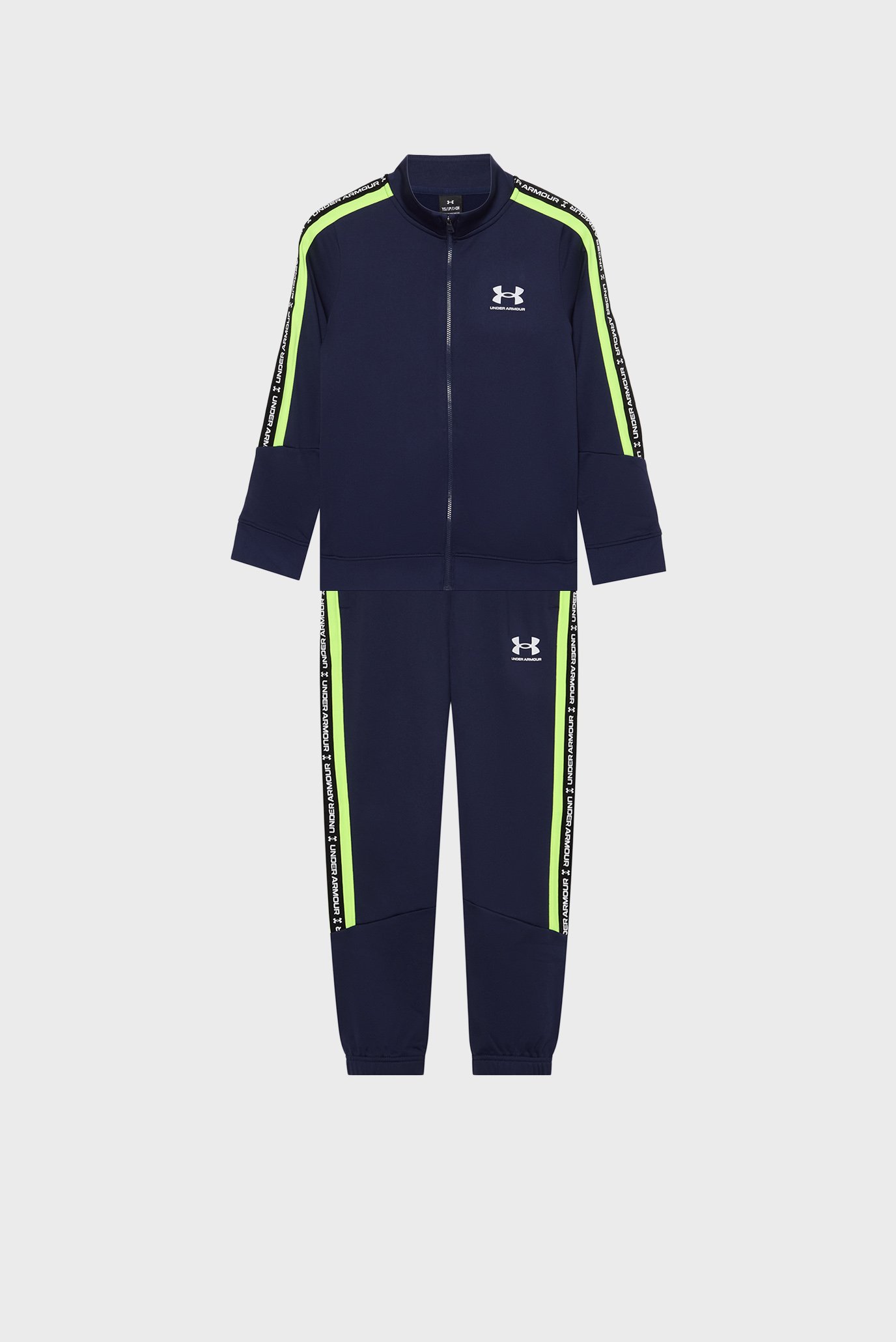 Детский темно-синий спортивный костюм (кофта, брюки) UA B Icon Knit Tracksuit Синий 8 Under Armour 1390295-411 Детский темно-синий спортивный костюм (кофта, брюки) UA B Icon Knit Tracksuit Синий 8 Under Armour 1390295-411