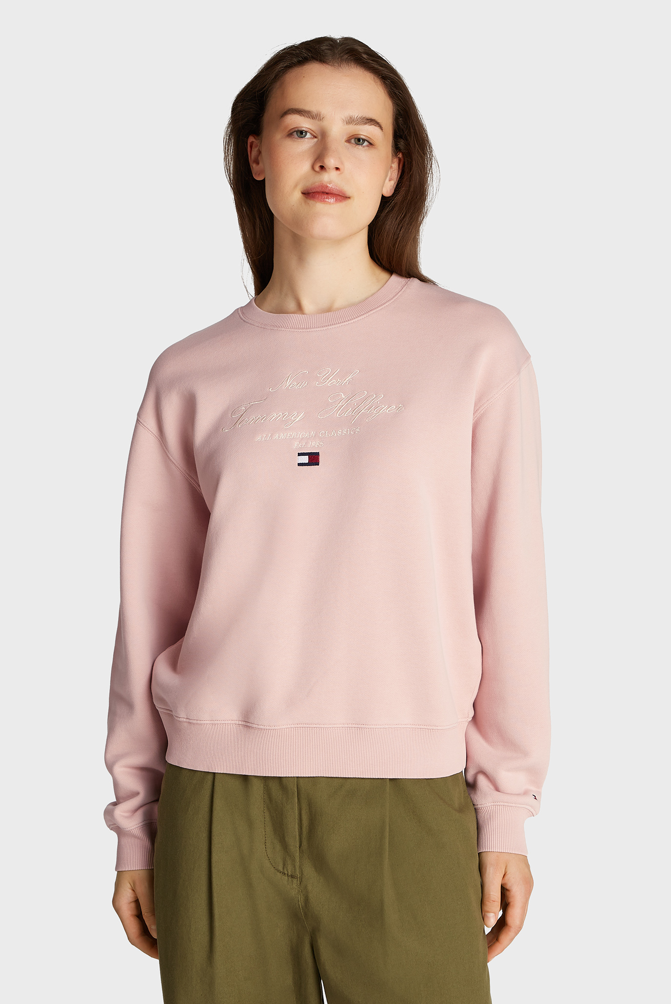 Женский розовый свитшот MDRG REG Розовый M Tommy Hilfiger WW0WW43844 Женский розовый свитшот MDRG REG Розовый M Tommy Hilfiger WW0WW43844