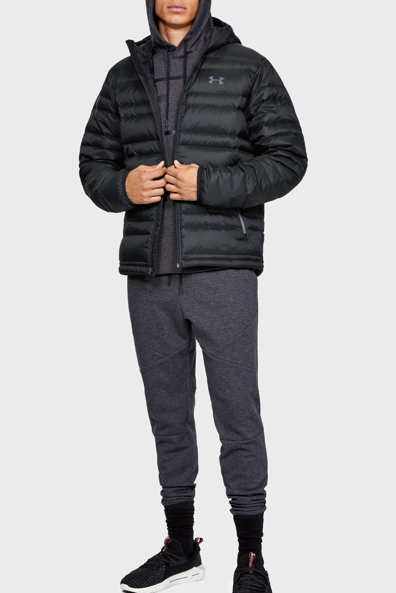 ua armour down hooded jacket