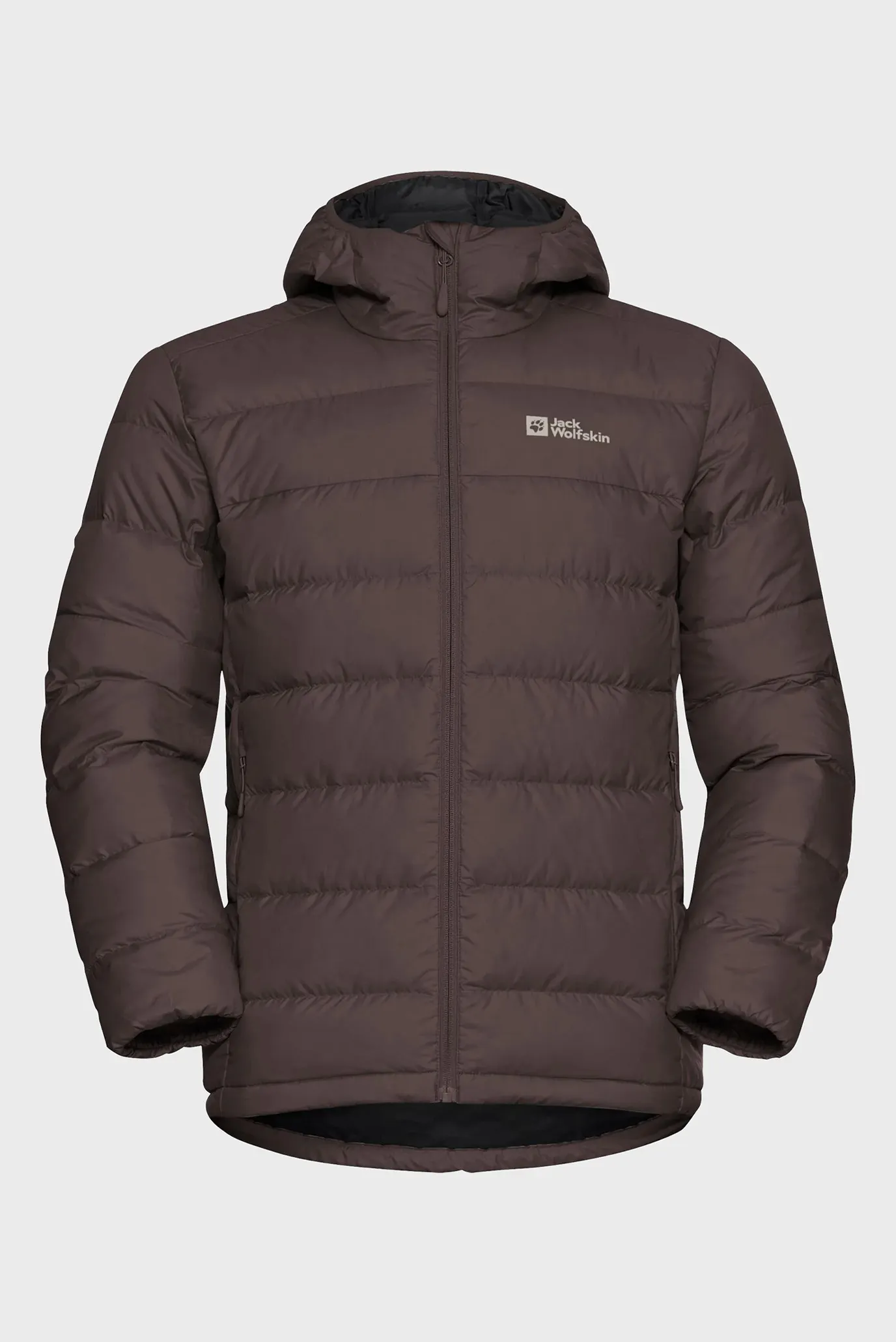 Мужской темно-коричневый пуховик 7