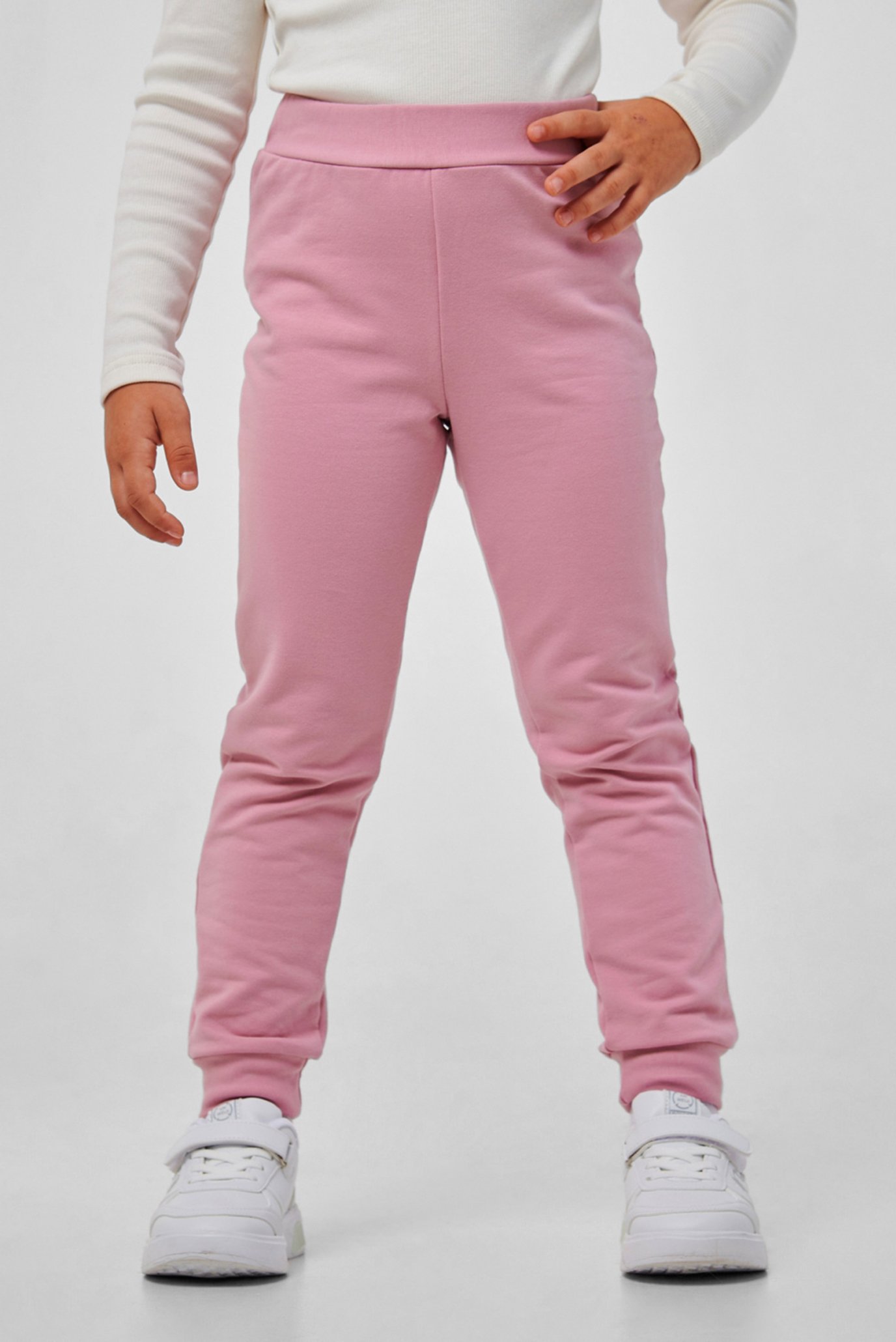 Детские розовые спортивные брюки 1