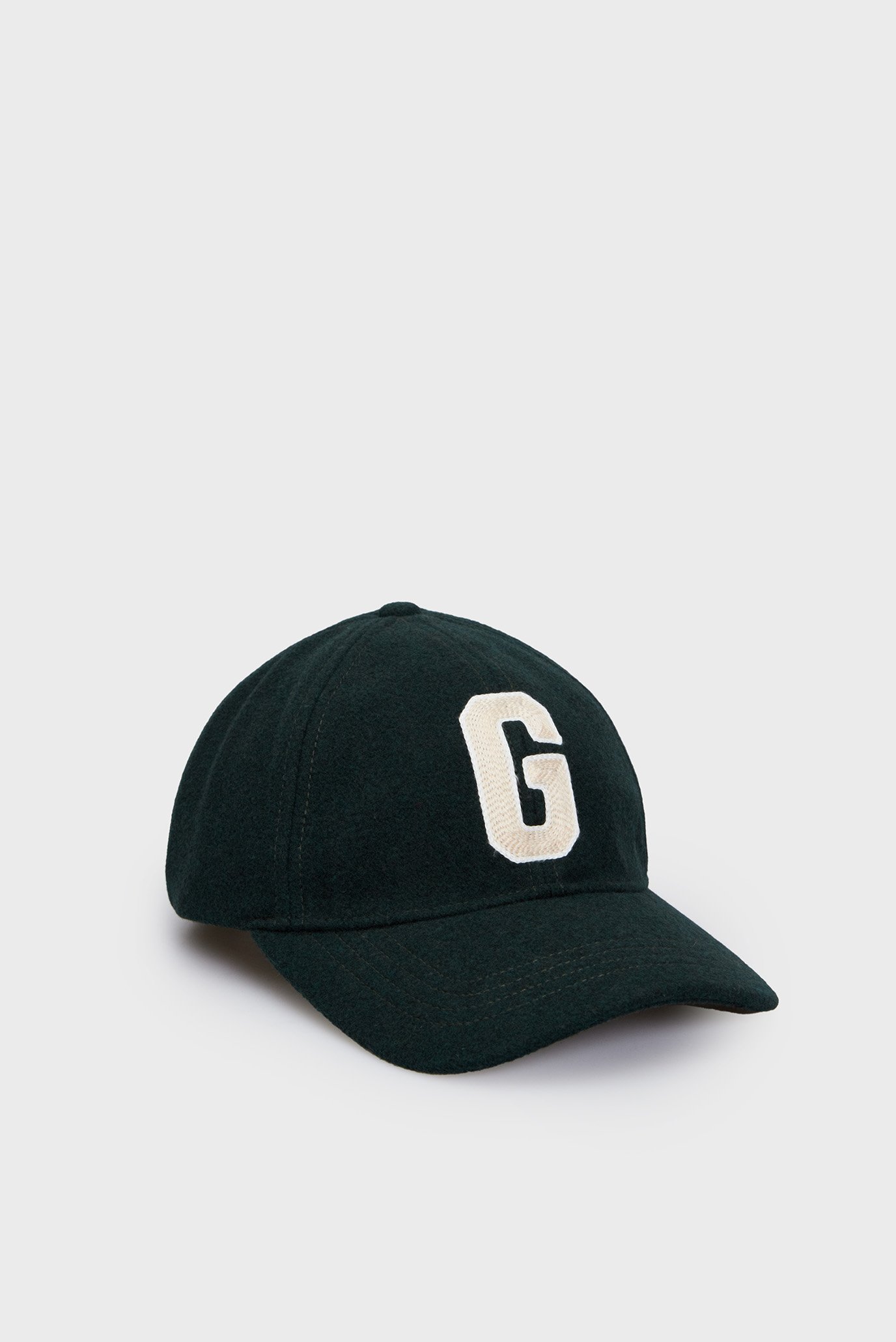 Чоловіча темно-зелена вовняна кепка G BADGE WOOL CAP 1
