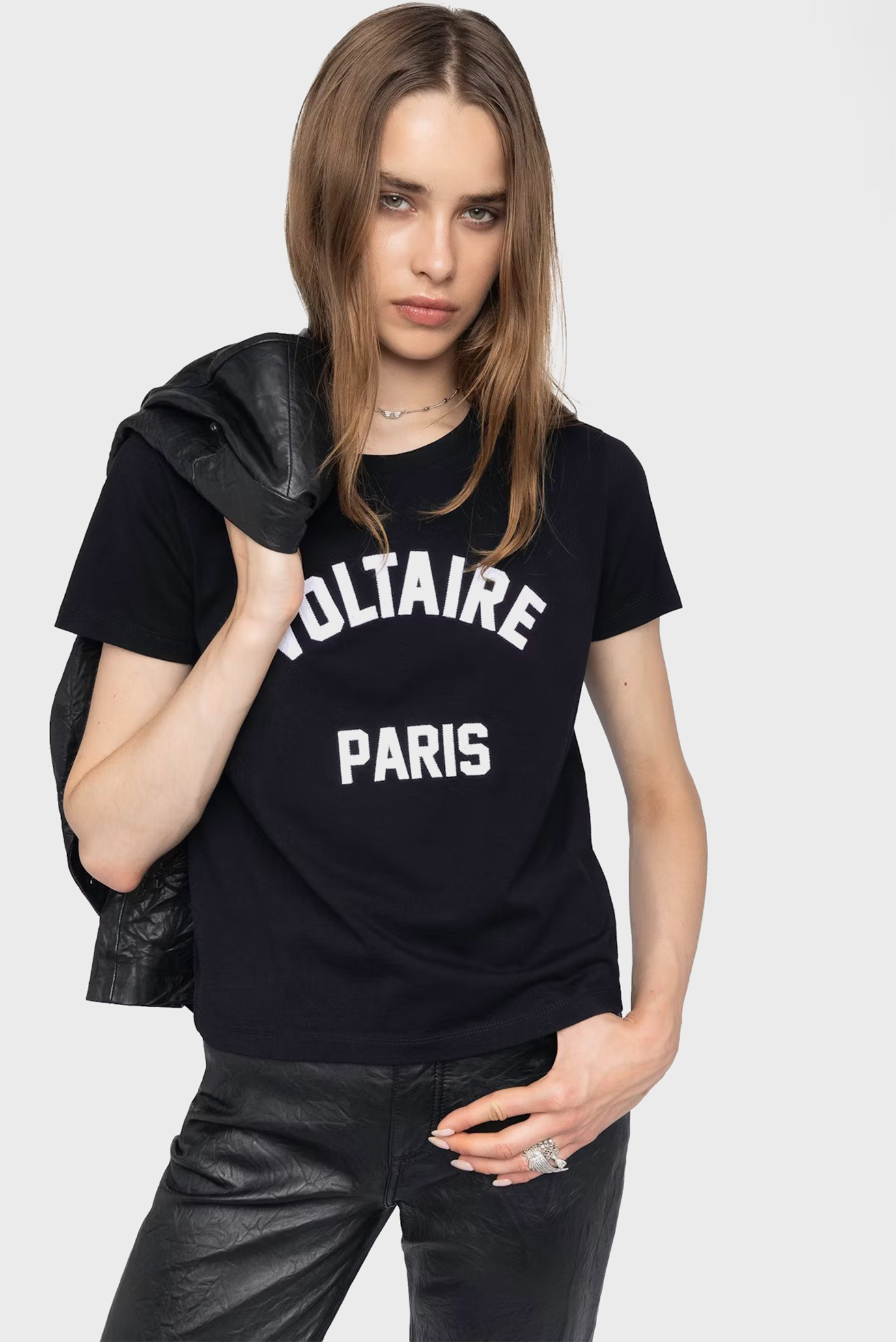 Женская черная футболка Alys Черный M ZADIG&VOLTAIRE JWTS02837_BLACK Женская черная футболка Alys Черный M ZADIG&VOLTAIRE JWTS02837_BLACK
