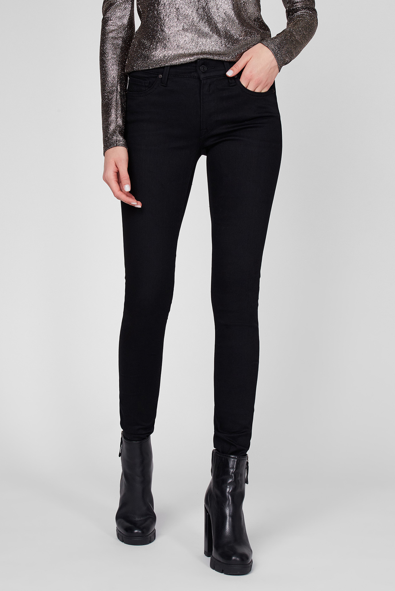 Женские черные джинсы 1