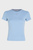 Женская голубая футболка TJW SLIM ESSENTIAL RIB SS EXT
