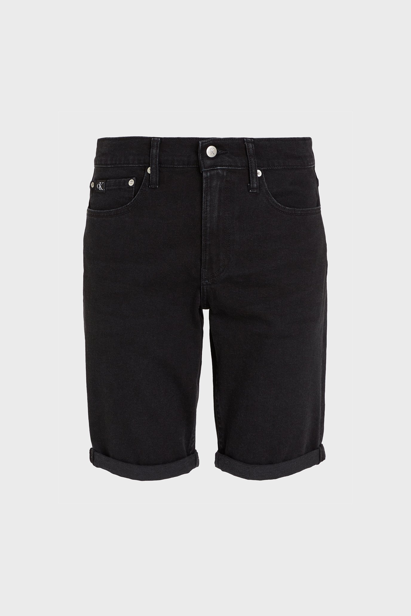 Чоловічі чорні джинсові шорти SLIM 1