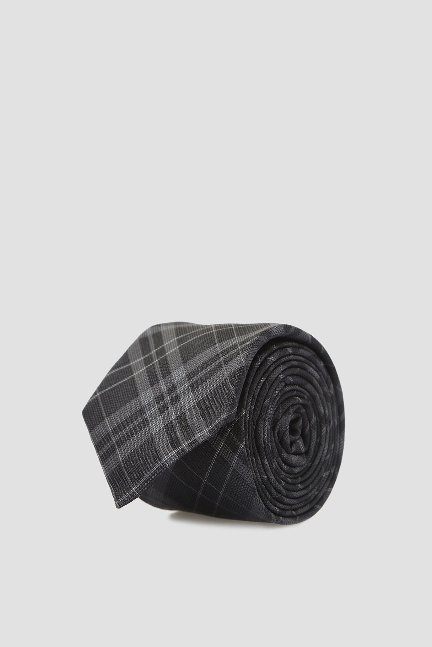 Мужской черный шелковый галстук 1