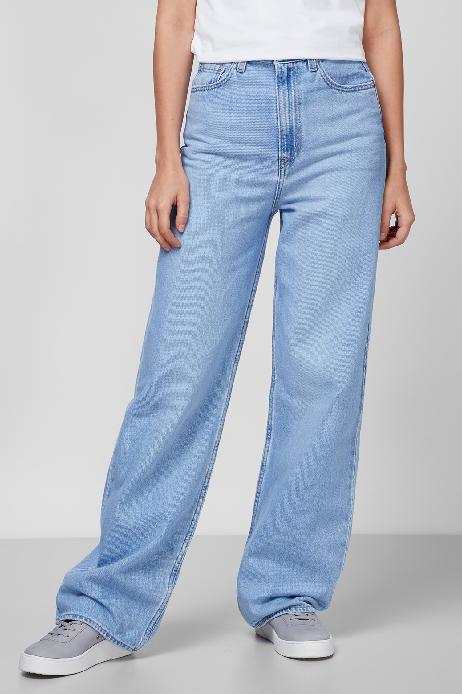Жіночі блакитні джинси High Loose 1