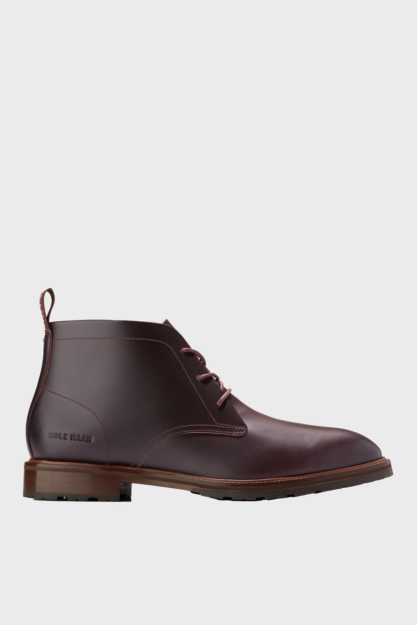 Мужские бордовые кожаные ботинки Berkshire Lug Chukka Boot 1