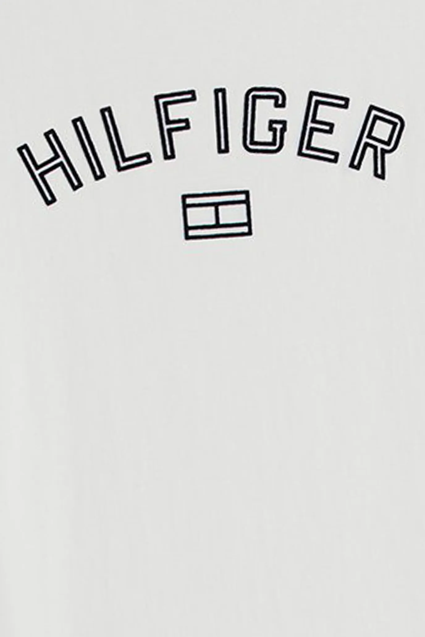 Чоловіча біла футболка HILFIGER FLOCK TEE 6