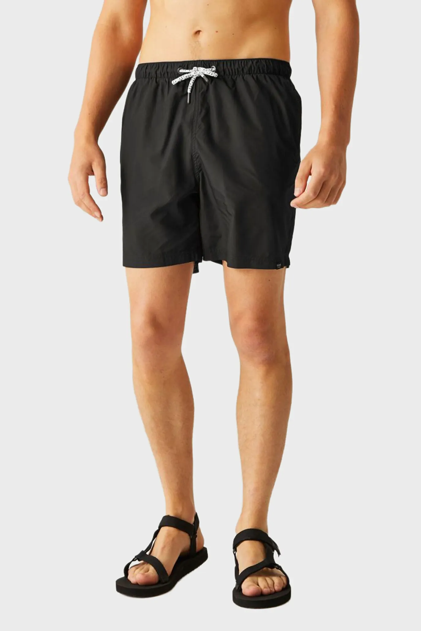 Чоловічі чорні плавальні шорти 1