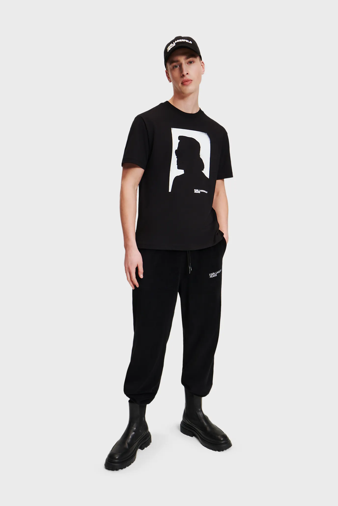 Мужская черная футболка KLJ REGULAR KARL SSLV TEE 2