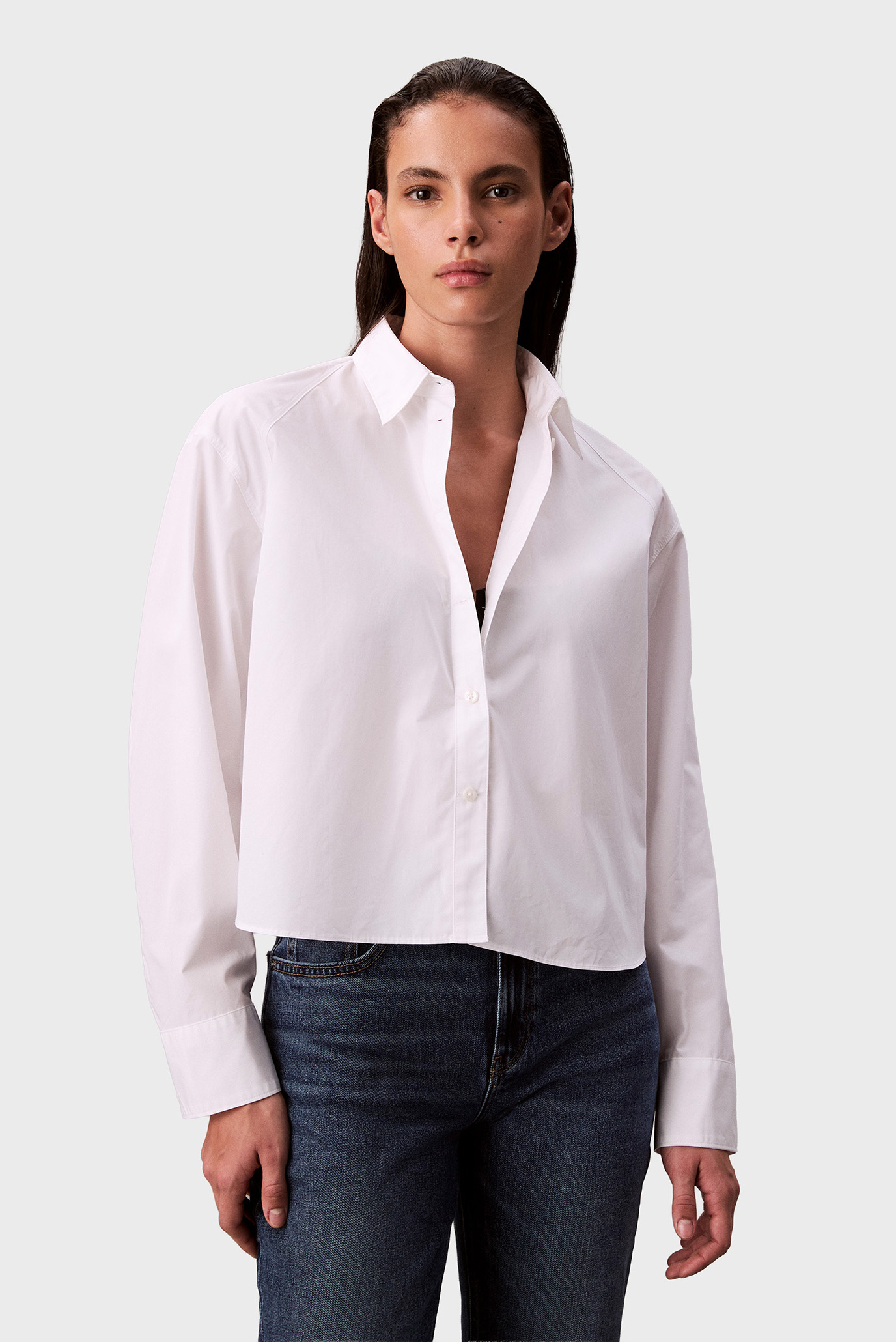 Женская белая рубашка SOLID BOXY Белый XXS Calvin Klein Jeans LV047C141G Женская белая рубашка SOLID BOXY Белый XXS Calvin Klein Jeans LV047C141G