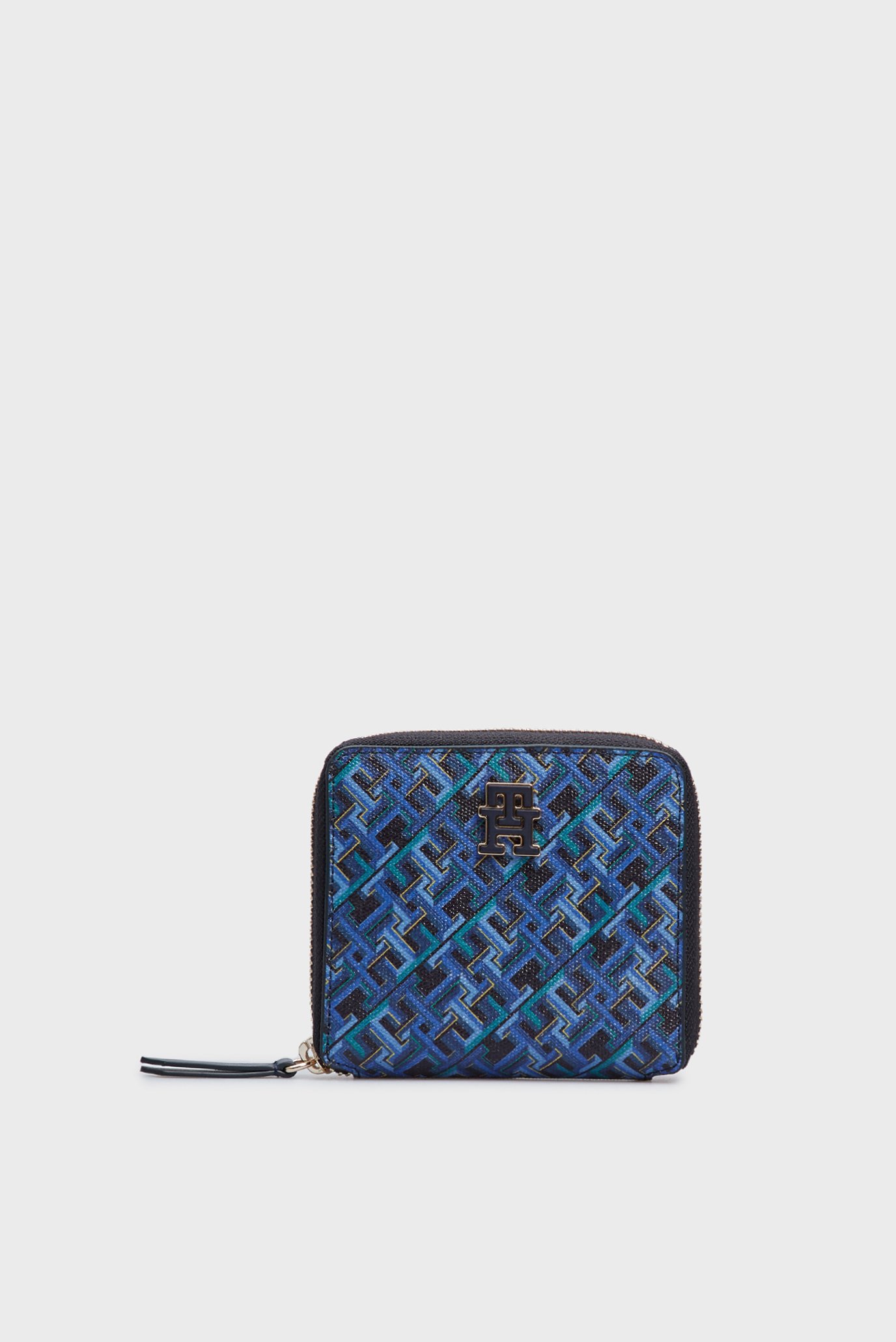 Жіночий синій гаманець з візерунком TH MONOPLAY MED ZA 1
