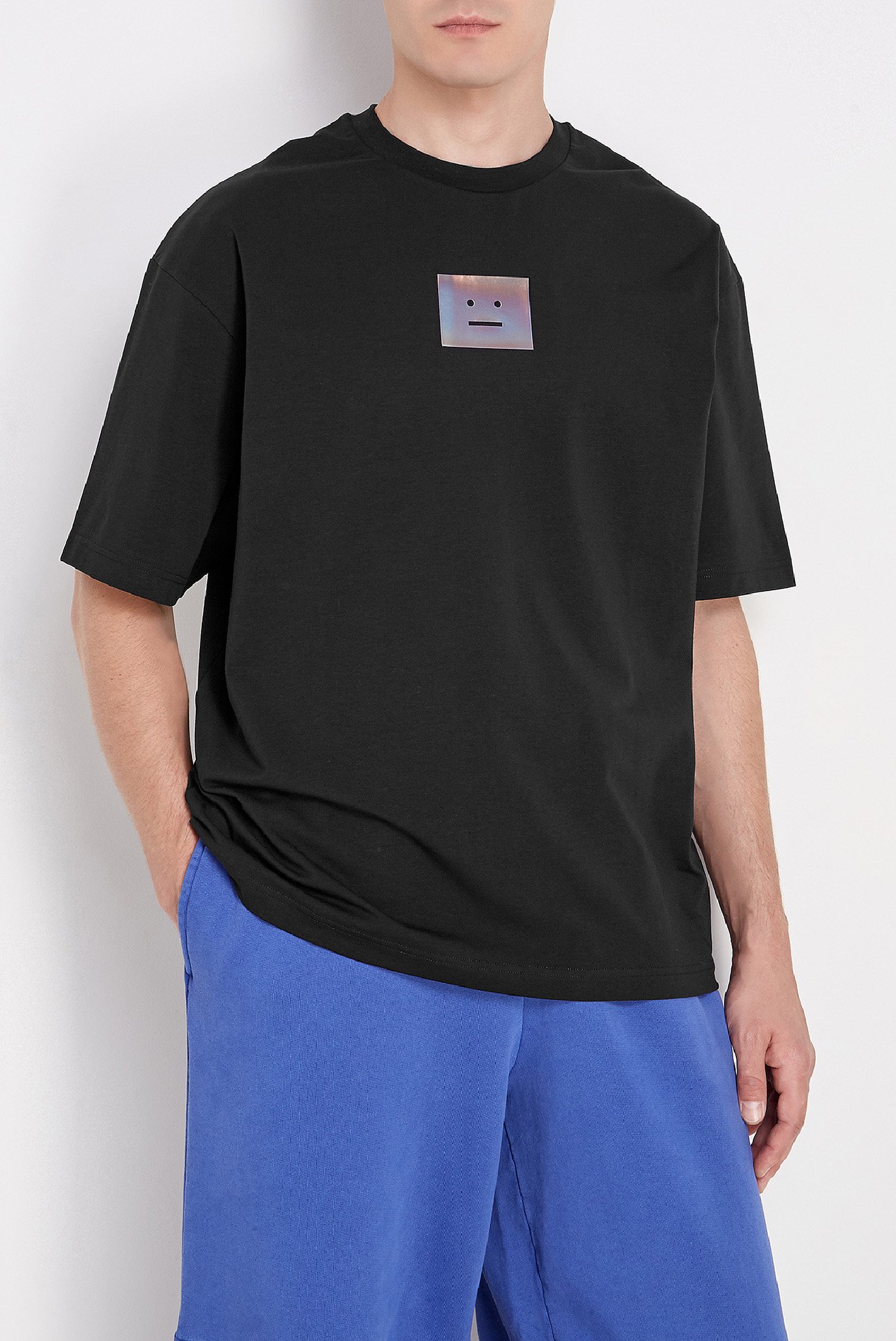 Мужская черная футболка Acne Studios CL0166 — MD-Fashion