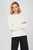 Женский белый шерстяной свитер COZY STRUCTURE