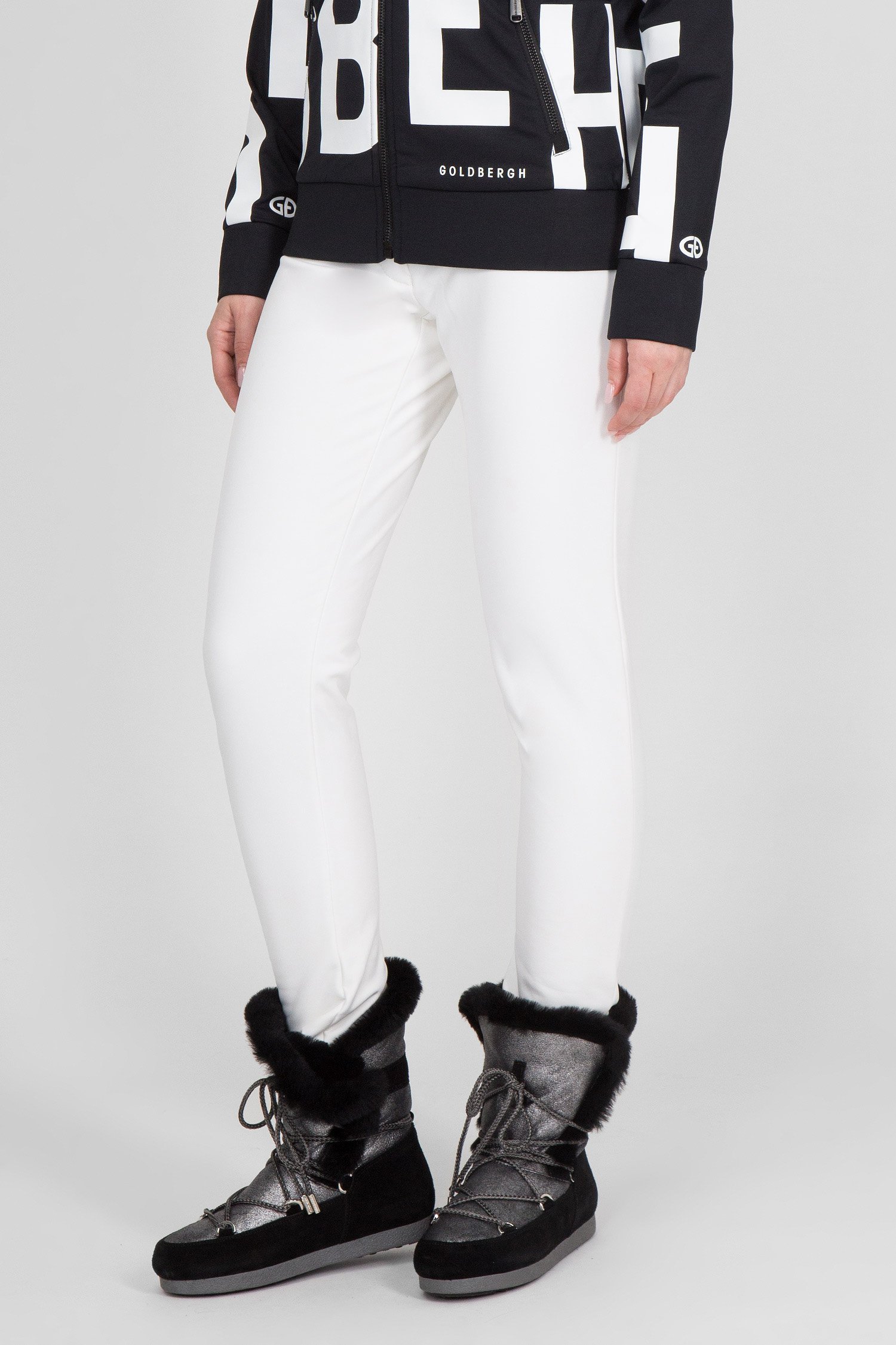 Женские белые лыжные брюки 1