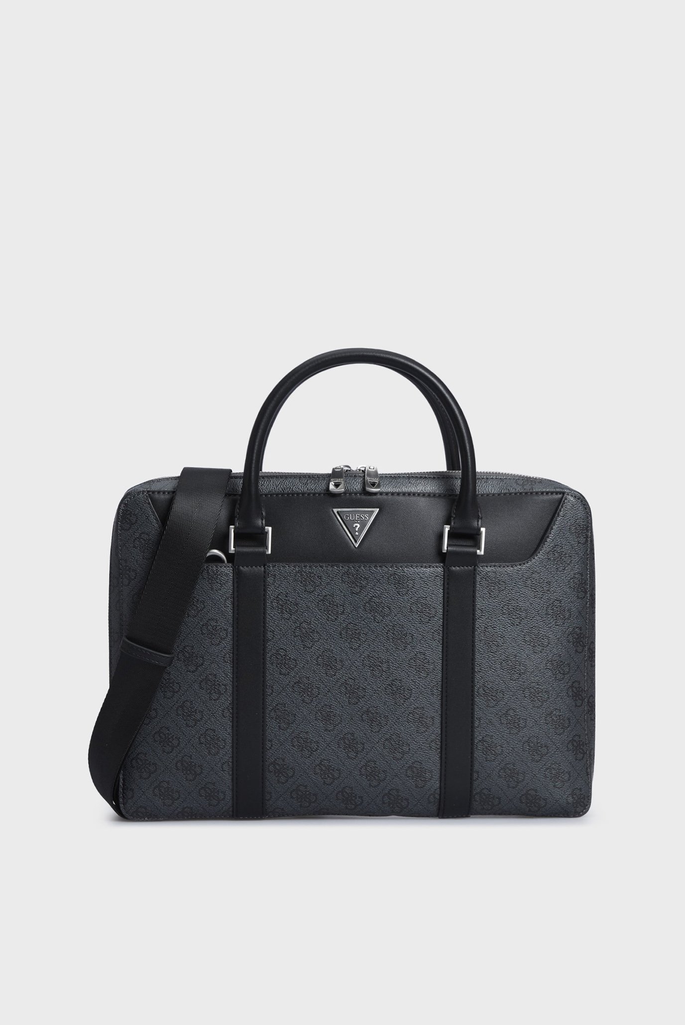 Мужская черная сумка для ноутбука с узором PARMA DOC CASE W HNDLS Черный ONESIZE Guess HMEVZLP3138 Мужская черная сумка для ноутбука с узором PARMA DOC CASE W HNDLS Черный ONESIZE Guess HMEVZLP3138