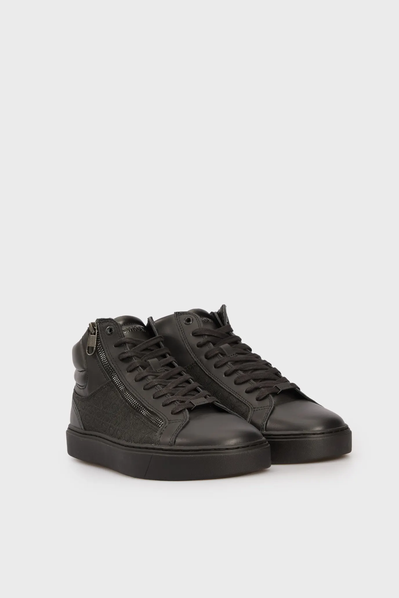 Мужские черные кеды HIGH TOP LACE UP W/ ZIP MONO Calvin Klein