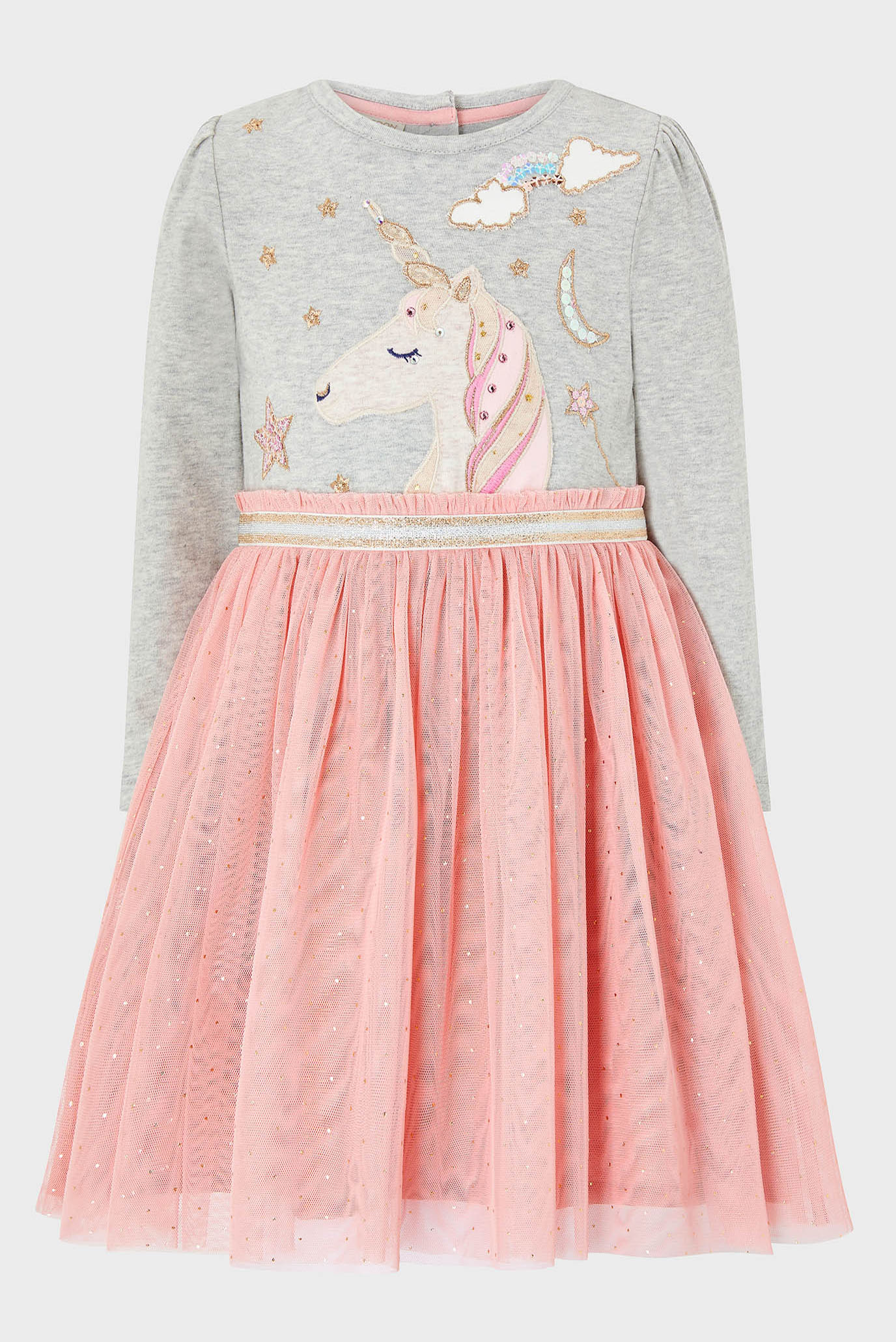 Детское розовое платье BABY UNICORN DISCO 1