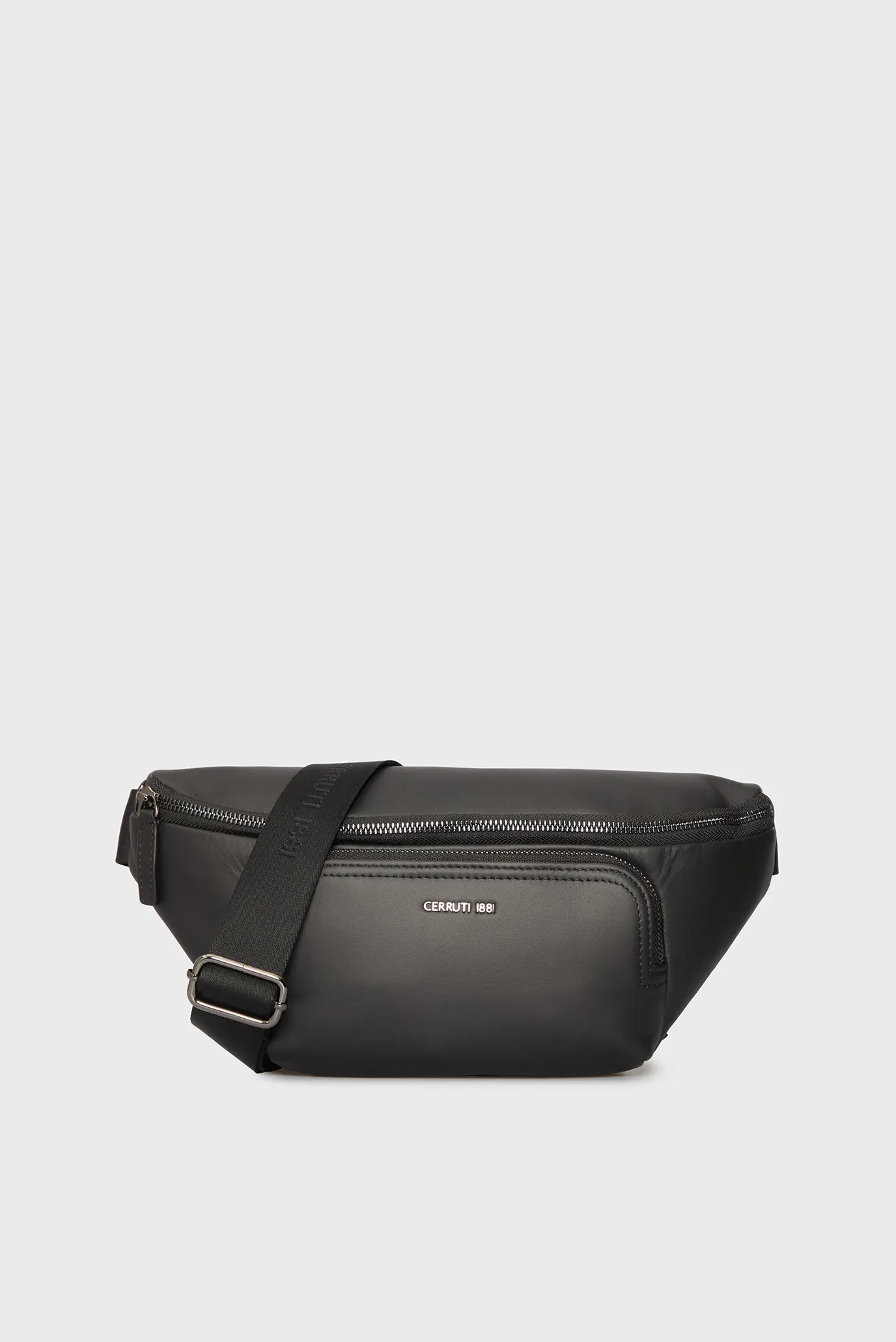 Чоловіча чорна шкіряна поясна сумка RORY 1