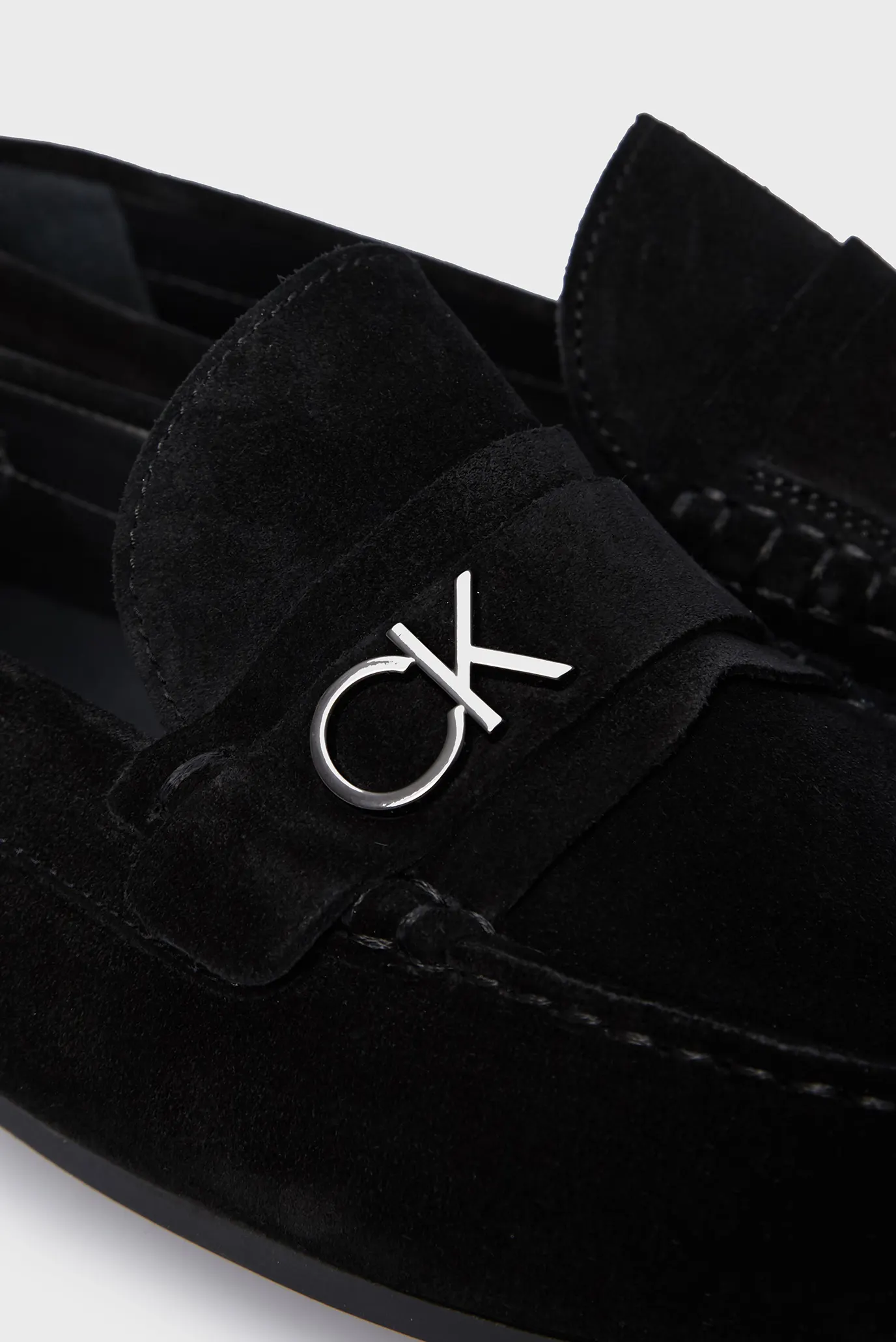 Чоловічі чорні замшеві мокасини DRIVING SHOE BOLD LOGO 2