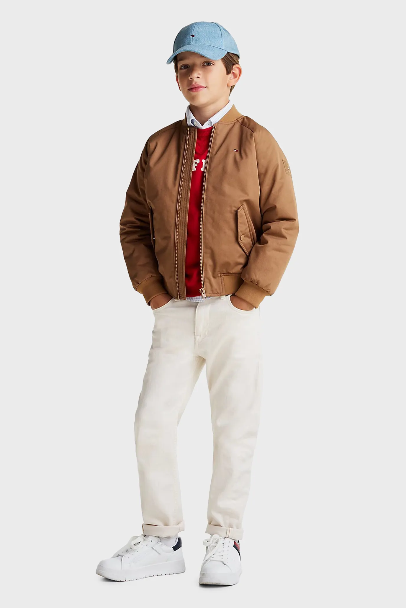 Дитячий коричневий бомбер TWILL BOMBER JACKET 2