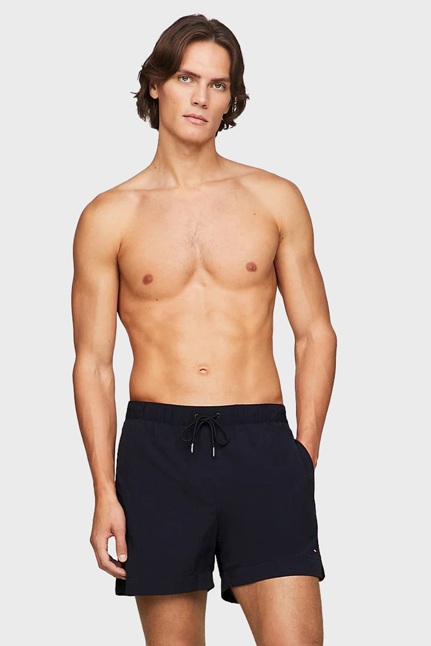 Мужские темно-синие плавательные шорты MEDIUM DRAWSTRING Синий S Tommy Hilfiger UM0UM02793 Мужские темно-синие плавательные шорты MEDIUM DRAWSTRING Синий S Tommy Hilfiger UM0UM02793