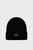 Жіноча чорна вовняна шапка MONOLOGO RUBBER BEANIE