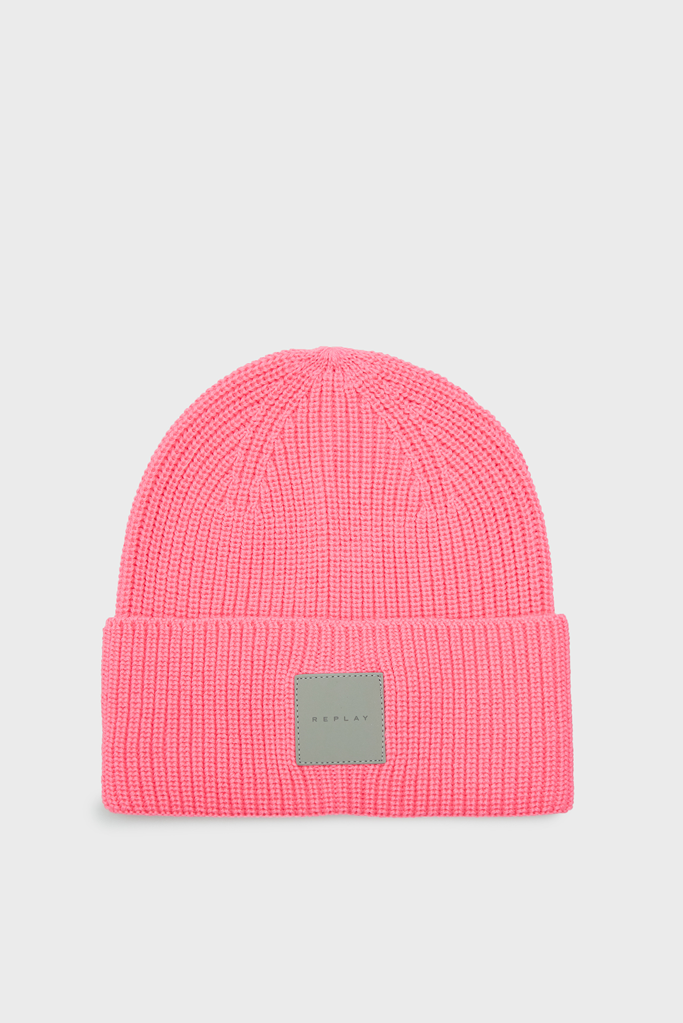 Жіноча рожева вовняна шапка 1