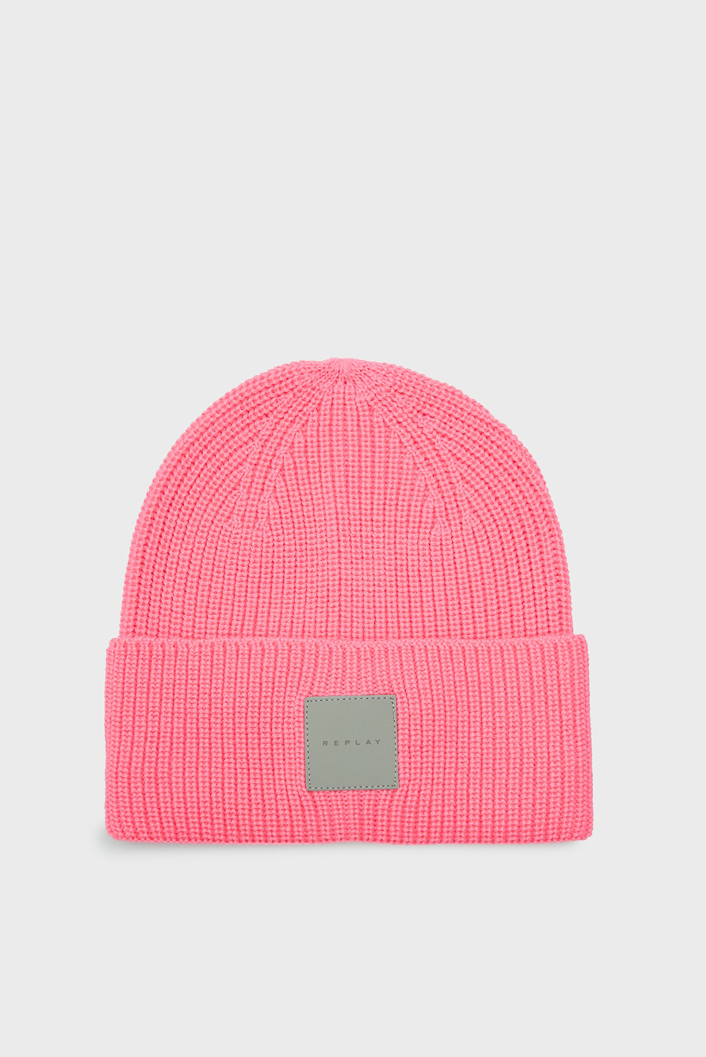 Женская розовая шерстяная шапка 1