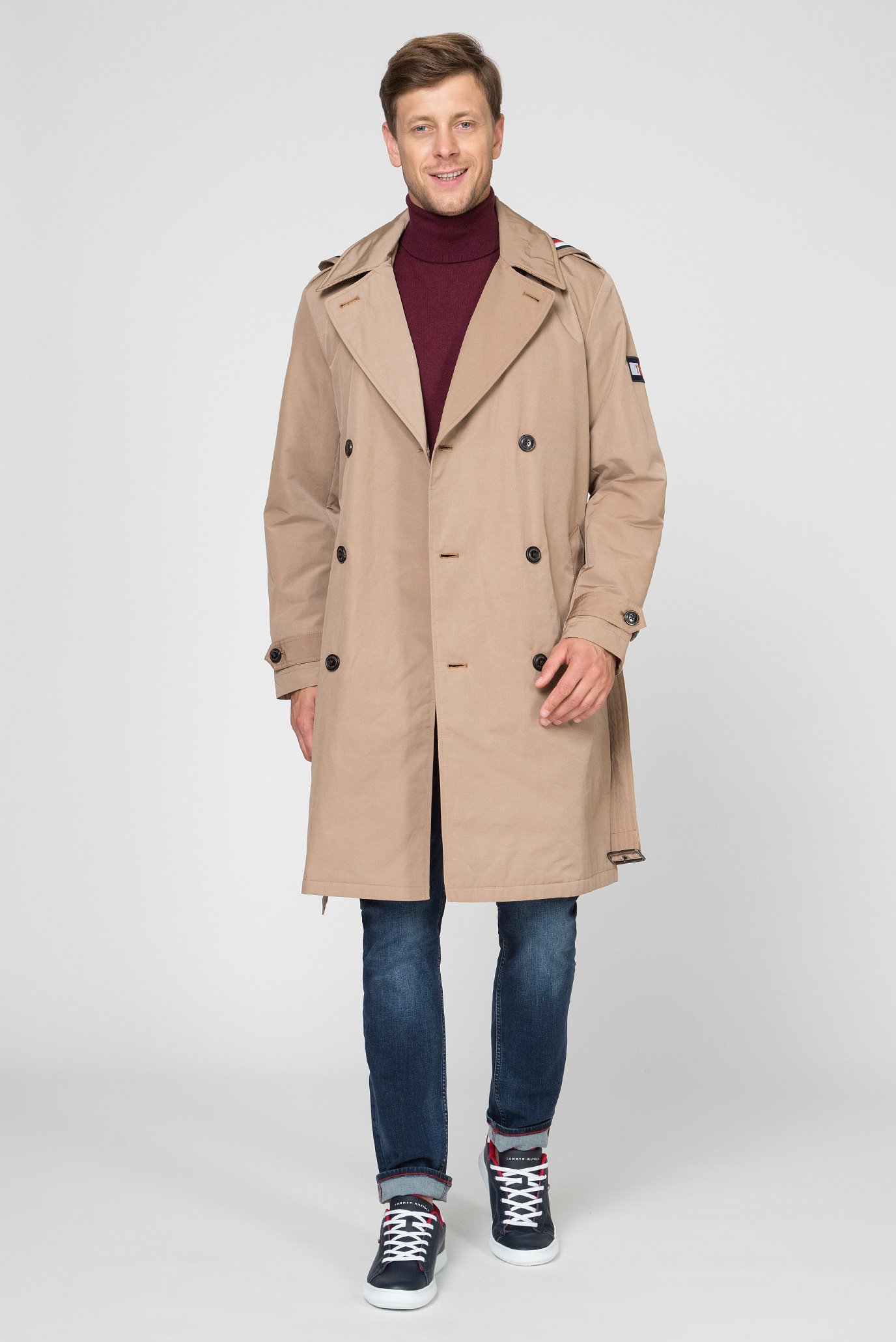 tommy hilfiger essential trenchcoat