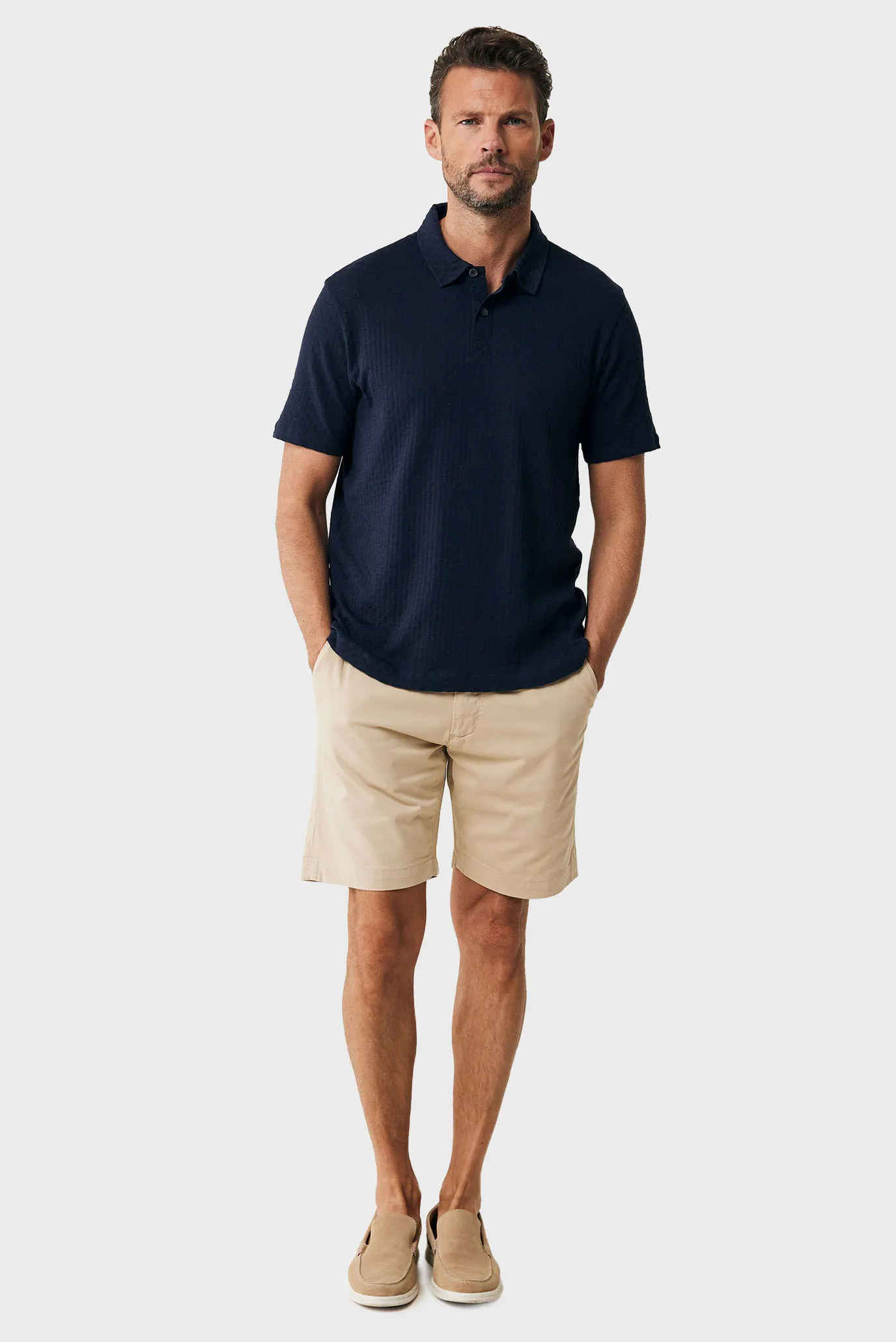 Чоловіче темно-синє поло 2