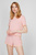 Женская розовая пижама (футболка, шорты) UFSET-ROUKIN