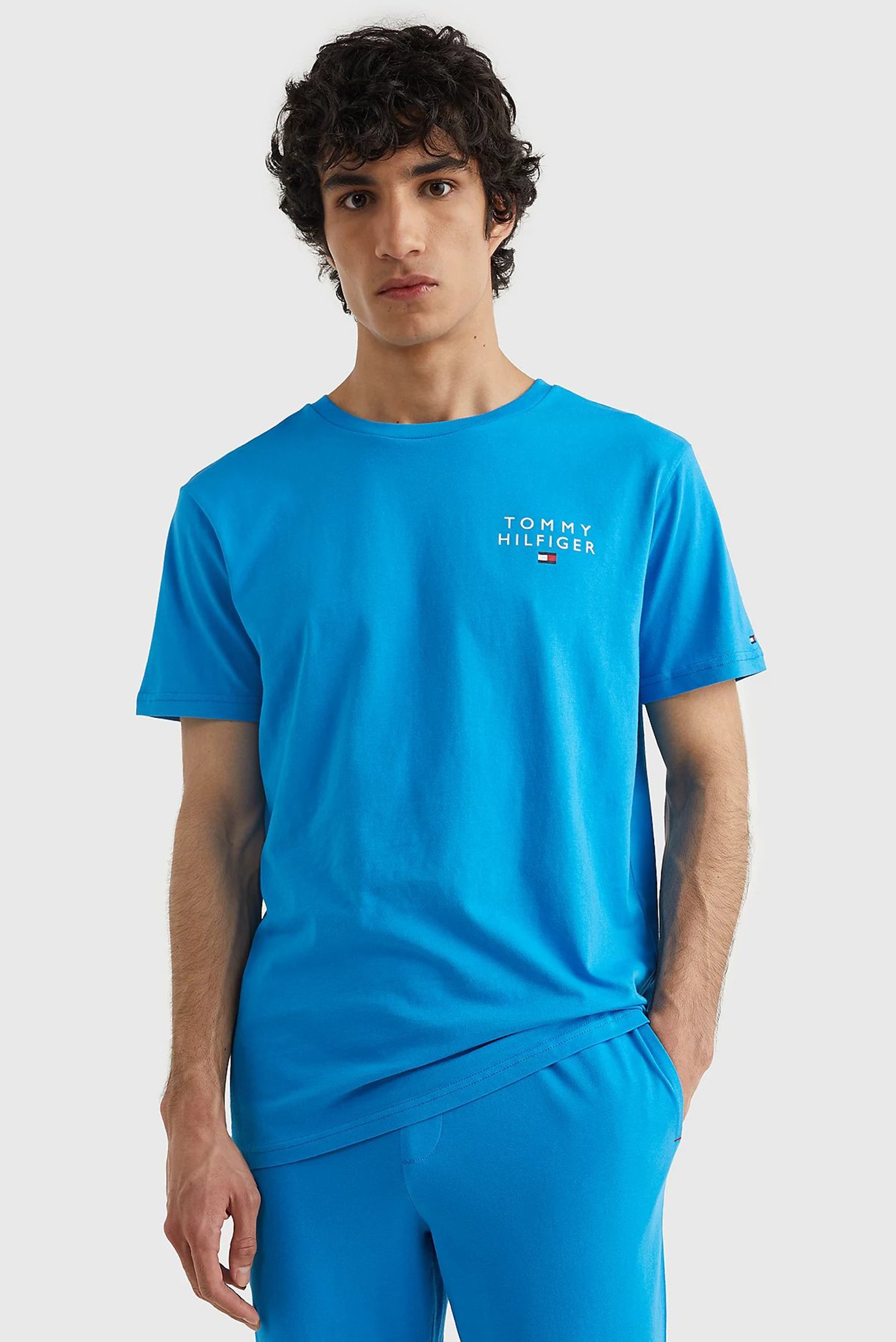 Мужская голубая футболка CN SS TEE LOGO 1