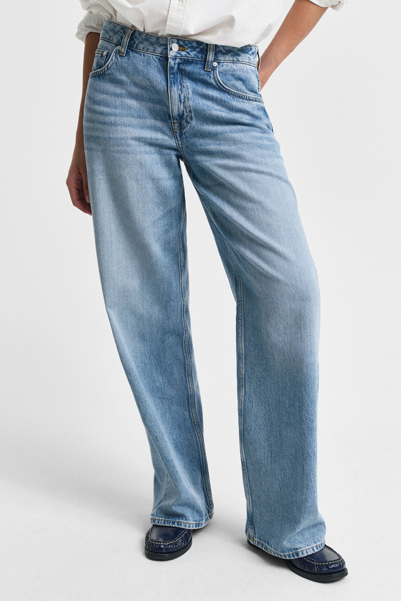 Женские голубые джинсы REL STRAIGHT JEANS 1