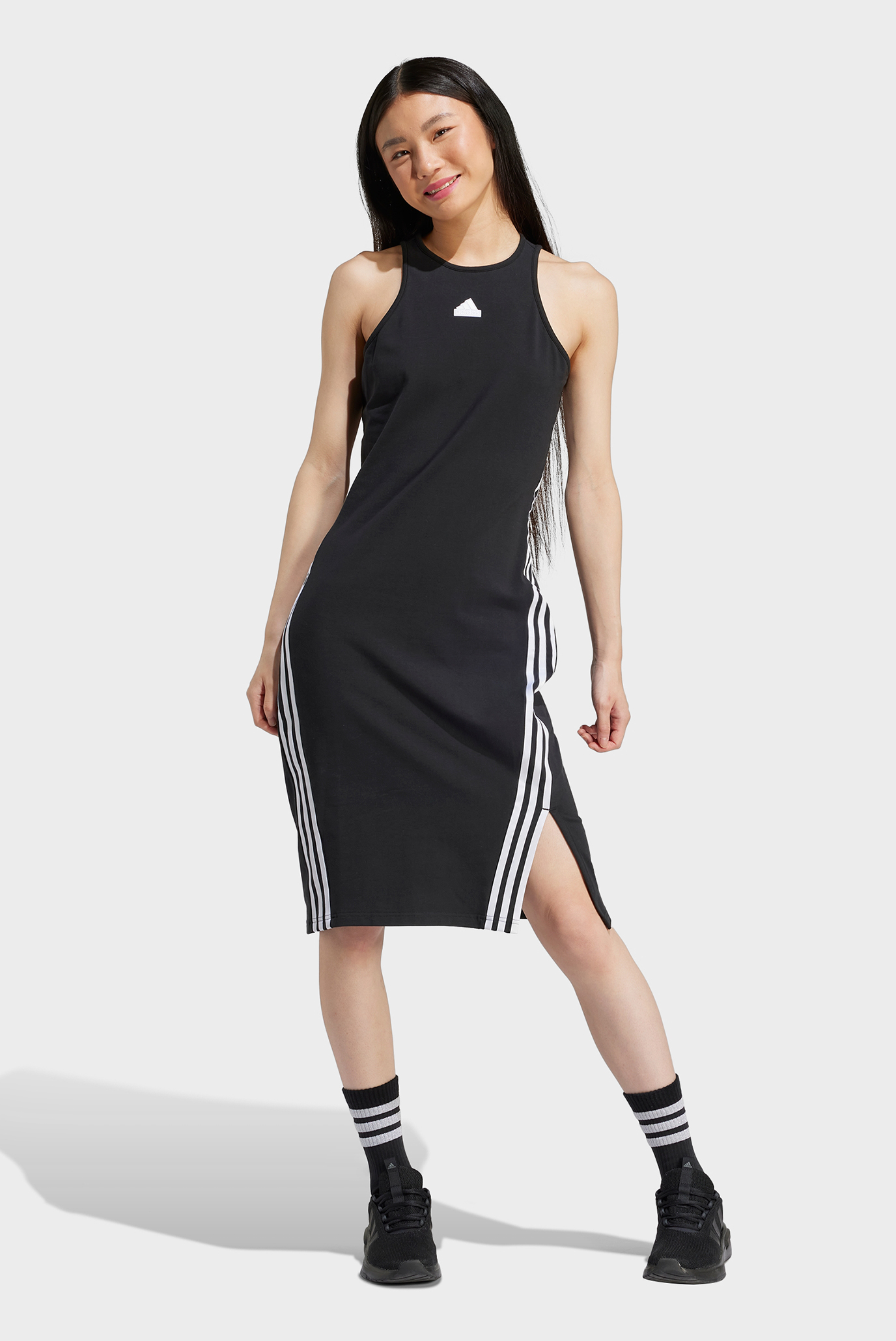 Женское черное платье Future Icons 3-Stripes 1