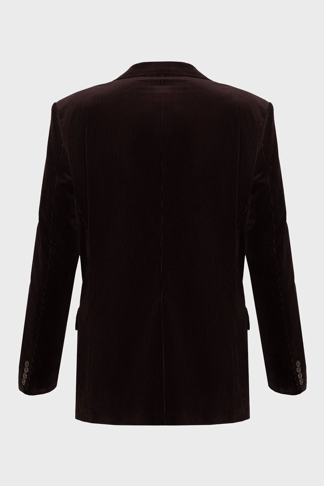 Мужской темно-коричневый вельветовый пиджак BECKHAM x BOSS 6