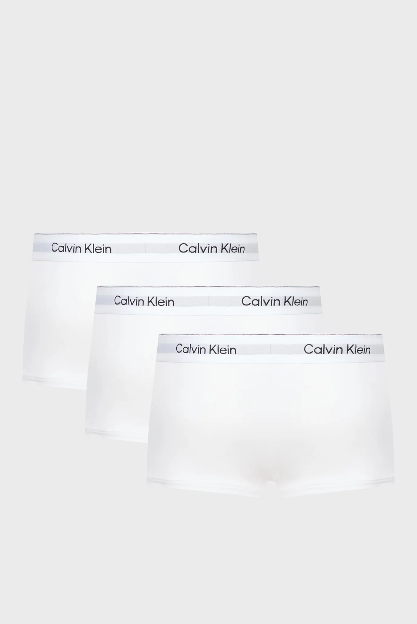 Мужские белые боксеры (3 шт) LOW RISE TRUNK 8