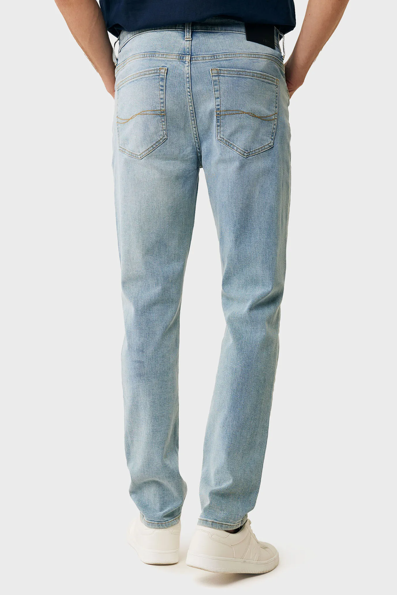 Мужские голубые джинсы JIM Jeans mid waist / tapered leg 3
