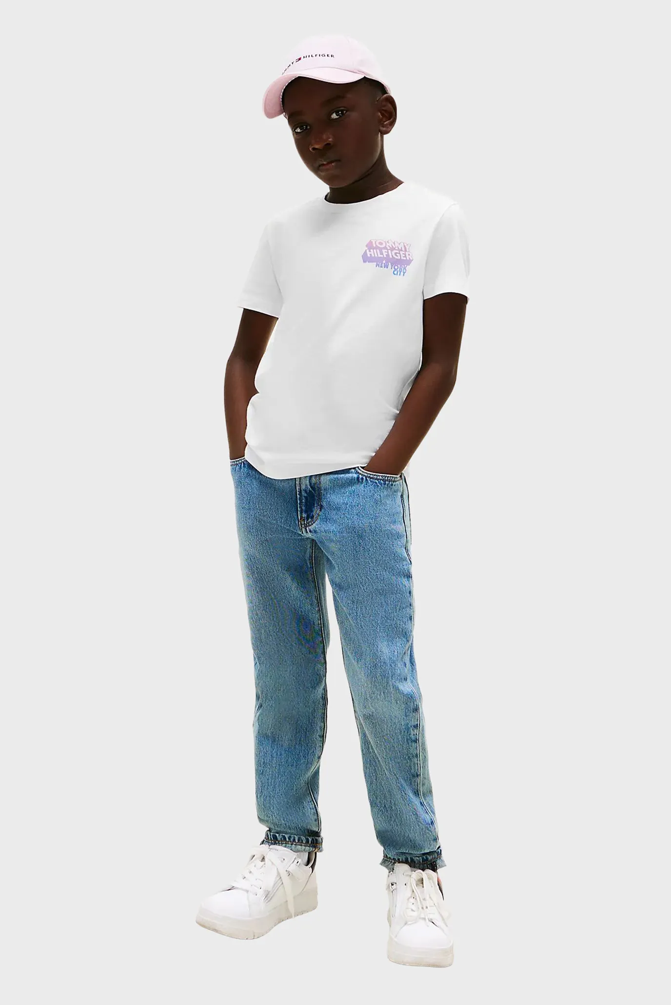 Дитяча біла футболка GRAFITTI RAISED 3