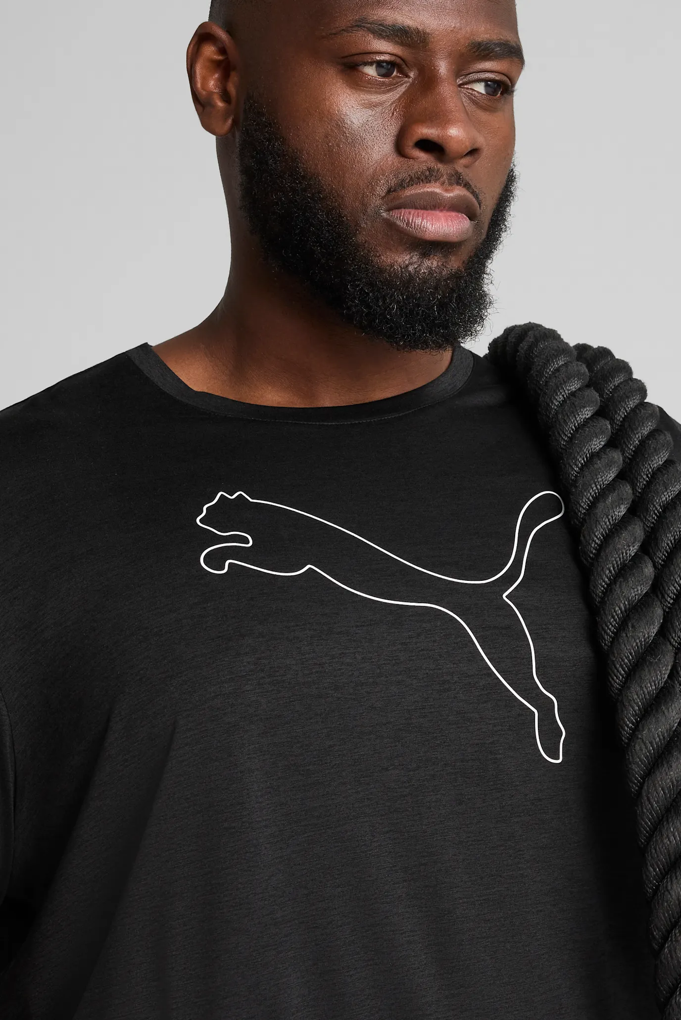 Чорна футболка TAD ESSENTIALS Heather Cat Tee Men 5